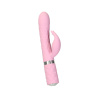 фото Роскошный кролик с ротацией и вибрацией Pillow Talk Lively, Pink, кристалл Сваровски, тройной отрост  || фото Розкішний кролик з ротацією та вібрацією Pillow Talk Lively Pink, кристал Сваровскі, потрійний відро 