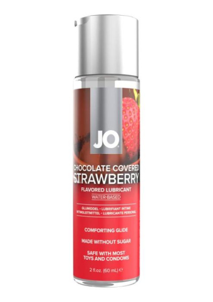 купить Смазка на водной основе System JO Chocolate Covered Strawberry (60 мл), без сахара