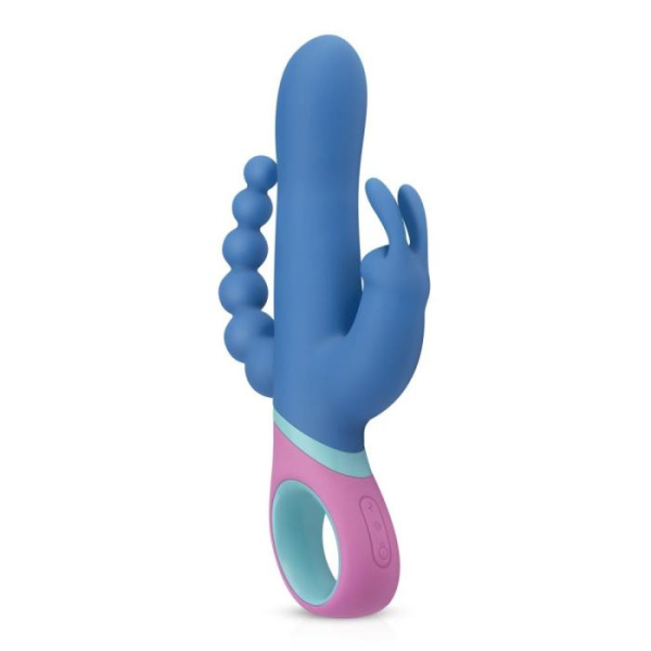 купить Вибратор кролик с ротацией и анальным стимулятором PMV20 Vice - Double Vibrator