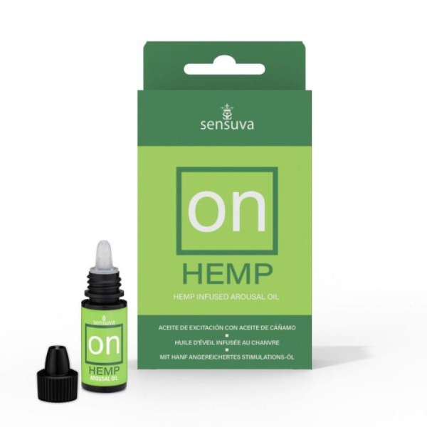 купить Возбуждающе капли для клитора Sensuva - ON for Her Hemp Infused Arousal Oil (5 мл) с маслом конопли