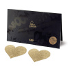 фото Пэстис - стикини Bijoux Indiscrets - Flash Heart Gold, наклеки на соски
