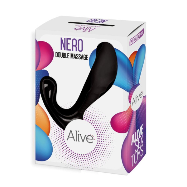 купить Самый недорогой массажер простаты Alive Nero для новичков, силикон и пластик, отлично для старта