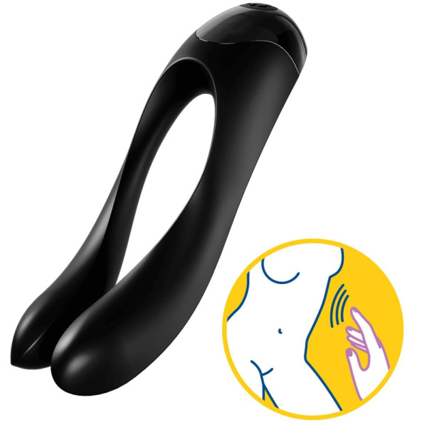 купить Вибратор на палец Satisfyer Candy Cane Black