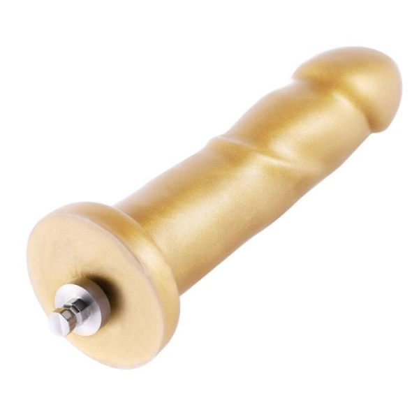 купить Золотой фаллоимитатор Hismith 6.8″ Golden Silicone Dildo, система KlicLok
