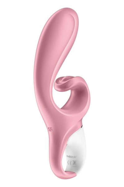 купить Смарт вибратор кролик Satisfyer Hug Me Pink, 2 мотора, диаметр 4,2см, широкая клиторальная часть