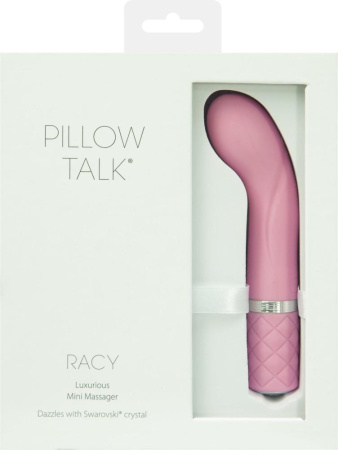 фото Роскошный вибратор Pillow Talk - Racy Pink с кристаллом Сваровски для точки G, подарочная упаковка  || фото Розкішний вібратор Pillow Talk - Racy Pink з кристалом Сваровські для точки G, подарункова упаковка 