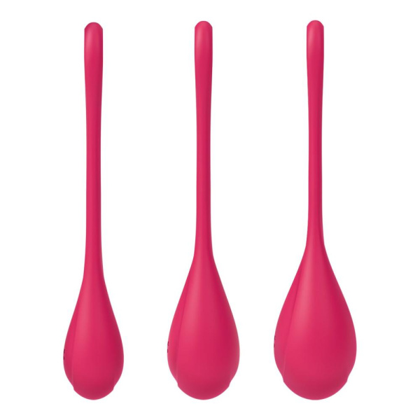 купить Набор йони бусин Satisfyer Yoni Power 1 Red, диаметр 2-2,5-3см, вес 22-46-74гр