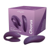 фото Смарт-вибратор для пар We-Vibe Chorus Purple, сенсорное управление вибрациями сжатием пульта  || фото Смарт-вібратор для пар We-Vibe Chorus Purple, сенсорне керування вібраціями стисненням пульта 