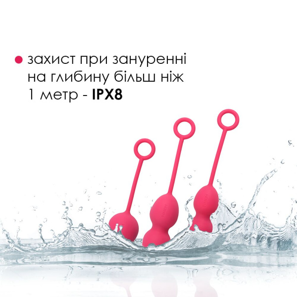 купити Набір вагінальних кульок зі зміщеним центром ваги Svakom Nova Plum Red