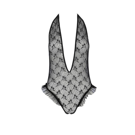 фото Боди монокини с глубоким декольте OTAVIA BODY black XXL/XXXL - Passion  || фото Боді монокіні з глибоким декольте OTAVIA BODY black XXL/XXXL - Passion 
