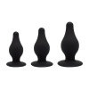 фото Набор анальных пробок SilexD Silicone Plug Kit двухслойные, силикон+Silexpan