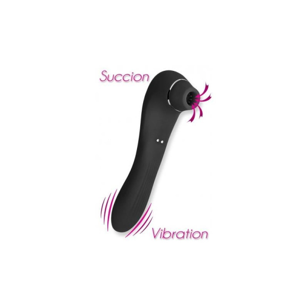 купити Вібратор і вакуумний стимулятор Alive Midnight Quiver Black - іграшка 2 в 1