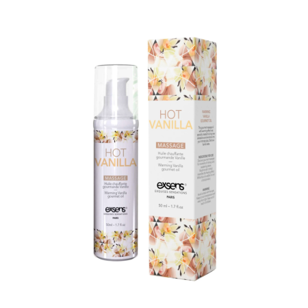 фото Массажное масло EXSENS Hot Vanilla 50мл разогревающее, без сахара, без парабенов, съедобное  || фото Масажна олія EXSENS Hot Vanilla 50мл розігріває, без цукру, без парабенів, їстівна 