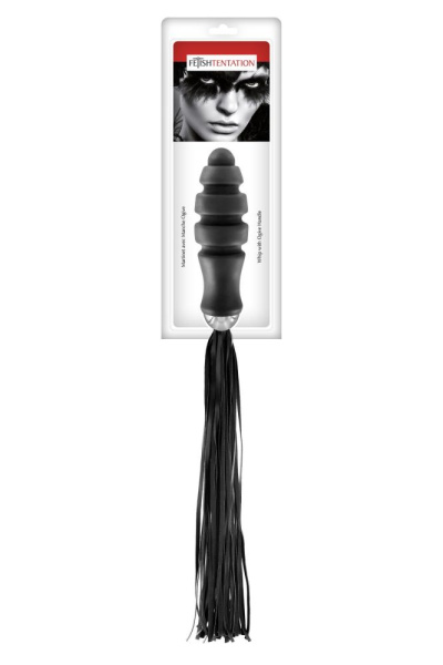 купить Флоггер с ручкой для проникновения Fetish Tentation Whip with Ogive Handle