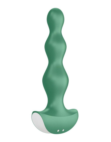 купити Анальный стимулятор-бусины с двумя моторами Satisfyer Lolli-Plug 2 Green