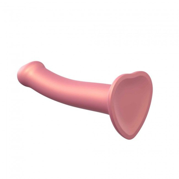 купить Насадка для страпона Strap-On-Me Mono Density Dildo Rose M, диам. 3,3см, однослойный силикон, гибкий
