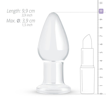 фото Стеклянная анальная пробка Gildo Glass Buttplug No. 24  || фото Скляна анальна пробка Gildo Glass Buttplug No. 24 