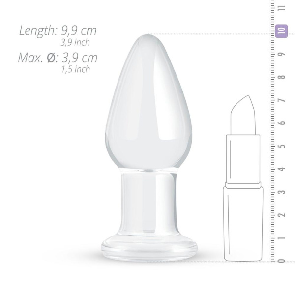 купить Стеклянная анальная пробка Gildo Glass Buttplug No. 24