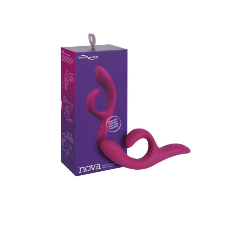 фото Смарт вибратор-кролик We-Vibe Nova Fuchsia, эргономичный, регулируемый угол наклона ствола  || фото Смарт вібратор-кролик We-Vibe Nova Fuchsia, ергономічний, регульований кут нахилу стовбура 