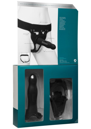 фото Страпон унисекс Doc Johnson Body Extensions - BE Daring, полая насадка  || фото Страпон унісекс Doc Johnson Body Extensions - BE Daring, порожня насадка 