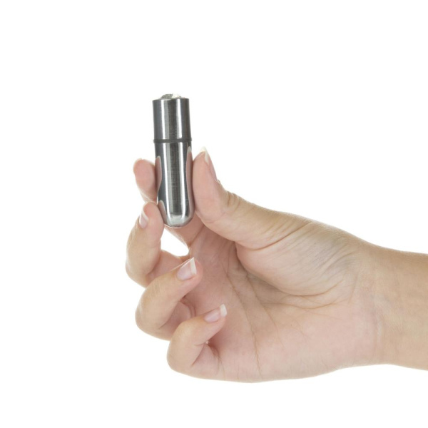 купить Вибропуля PowerBullet - First-Class Bullet 2.5" with Key Chain Pouch, Silver