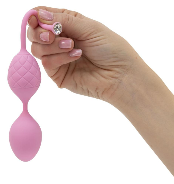 купити Розкішні вагінальні кульки PILLOW TALK - Frisky Pink з кристалом, діаметр 3,2 см, вага 49-75гр