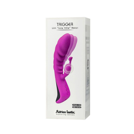 фото Вибратор Adrien Lastic Trigger с массирующими движениями ствола  || фото Вібратор Adrien Lastic Trigger з масажними рухами стовбура 