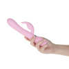 фото Роскошный кролик с ротацией и вибрацией Pillow Talk Lively, Pink, кристалл Сваровски, тройной отрост  || фото Розкішний кролик з ротацією та вібрацією Pillow Talk Lively Pink, кристал Сваровскі, потрійний відро 
