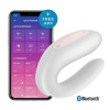 фото Смарт-вибратор для пар Satisfyer Double Joy White с широким клиторальным стимулятором
