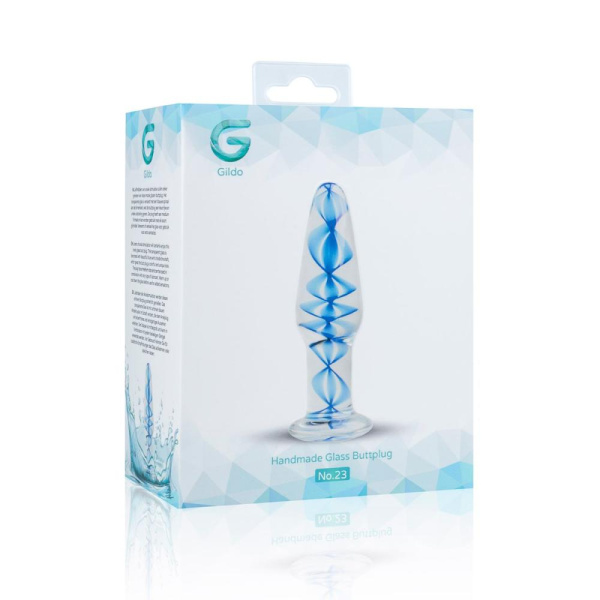 купить Стеклянная анальная пробка с внутренней спиралью Gildo Glass Buttplug No. 23