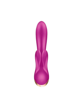 фото Смарт вибратор кролик с двойным отростком Satisfyer Double Flex Violet  || фото Смарт вібратор кролик із подвійним відростком Satisfyer Double Flex Violet 