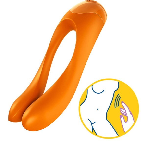 купить Вибратор на палец Satisfyer Candy Cane Orange