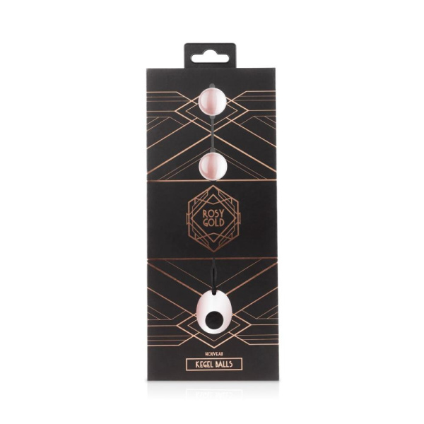 купити Металеві вагінальні кульки Rosy Gold — Nouveau Kegel Balls, вага 376 г, діаметр 2,8 см