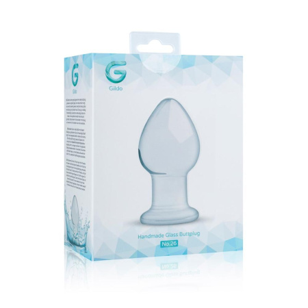 фото Стеклянная анальная пробка Gildo Glass Buttplug No. 26  || фото Скляна анальна пробка Gildo Glass Buttplug No. 26 