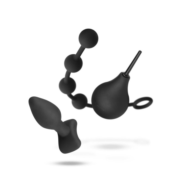 купить Набор новичка для анальной стимуляции Nexus ANAL BEGINNER KIT, спринцовка 224 мл, анальные бусы 20 м