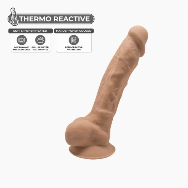 купить Фаллоимитатор SilexD Johnny Caramel (MODEL 1 size 7in), двухслойный, силикон+Silexpan, диаметр 3,8см