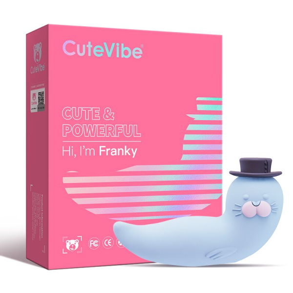 купити Вакуумний вібратор CuteVibe Franky Blue