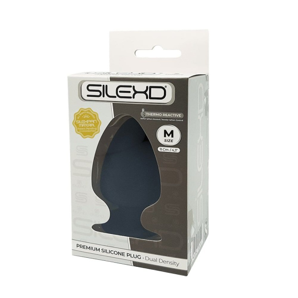 купить Анальная пробка SilexD (Model 1 size M) двухслойная, силикон+Silexpan, диаметр 6,2 см