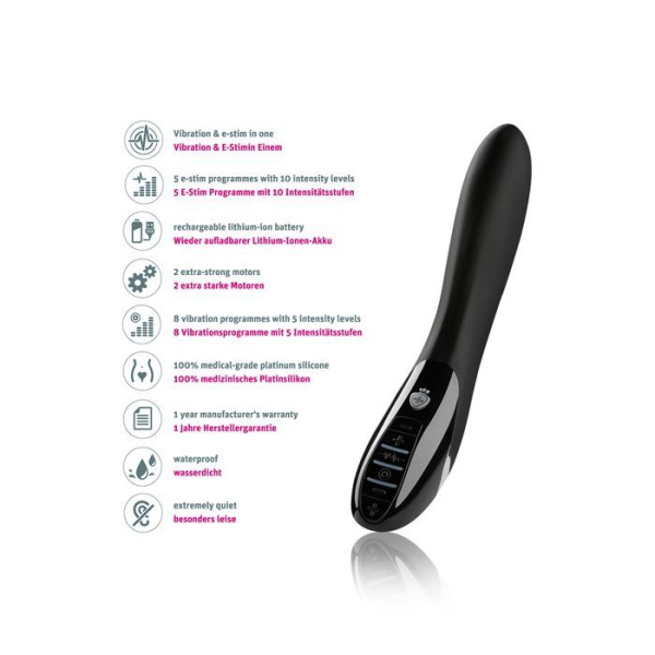 купить Вибратор с электростимуляцией Mystim Electric Eric eStim Black, миостимулятор