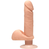 фото Фаллоимитатор Doc Johnson The D - Perfect D - Vibrating 7 Inch With Balls - ULTRASKYN, диаметр 4,5см