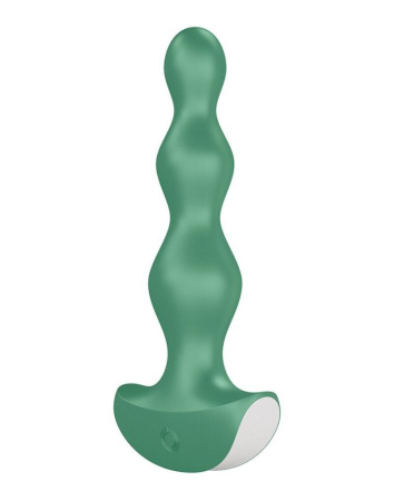 фото Анальный стимулятор-бусины с двумя моторами Satisfyer Lolli-Plug 2 (green)  || фото Анальный стимулятор-бусины с двумя моторами Satisfyer Lolli-Plug 2 Green 