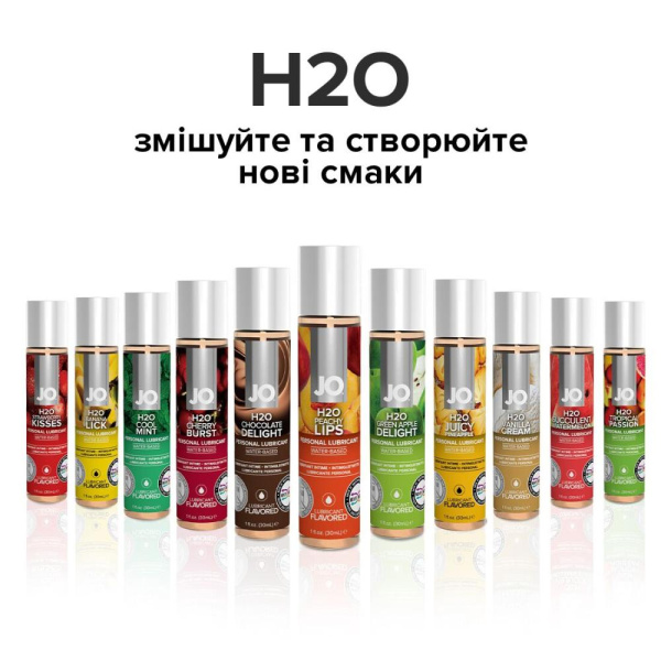 купить Смазка на водной основе System JO H2O — Peachy Lips (120 мл) без сахара, растительный глицерин