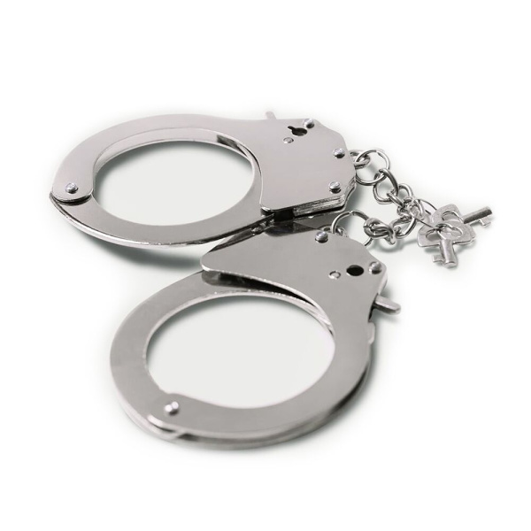 купить Наручники металлические Adrien Lastic Handcuffs Metallic (полицейские)