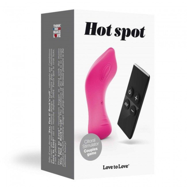 купить Стимулятор клитора и эрогенных зон Love To Love HOT SPOT с пультом ДУ, можно под одежду, 15 режимов
