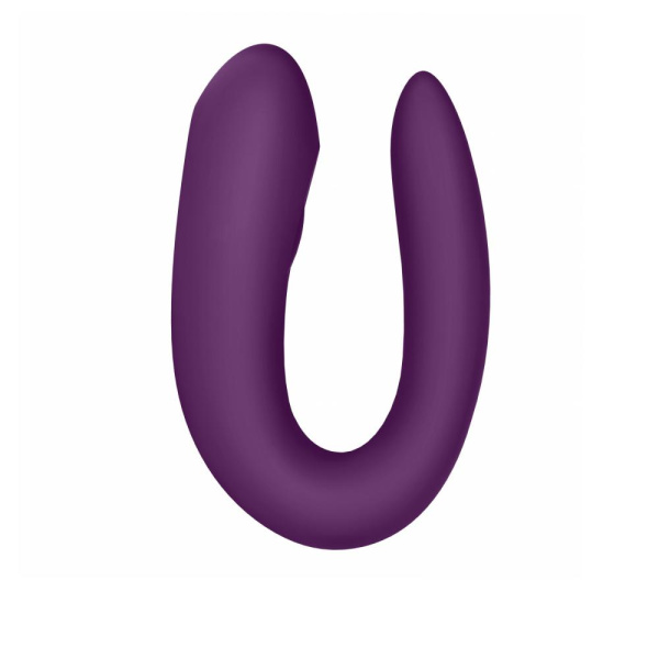 купити Смарт-вібратор для пар Satisfyer Double Joy Violet із широким кліторальним стимулятором