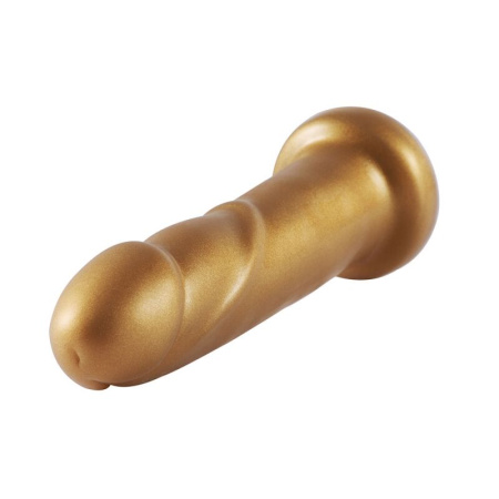 фото Золотой фаллоимитатор Hismith 6.8″ Golden Silicone Dildo, система KlicLok  || фото Золотий фалоімітатор Hismith 6.8″ Golden Silicone Dildo, система KlicLok 