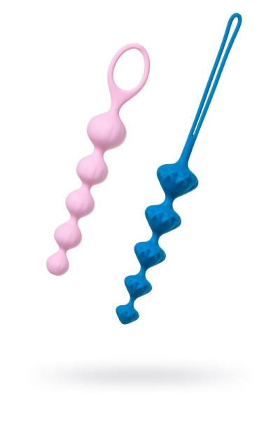 купити Набір анальних намиста Satisfyer Beads Colored, силікон, макс. діаметр 3,3см та 3,5см