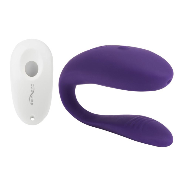 купити Недорогий вібратор для пар We-Vibe Unite Purple, однокнопковий пульт ДК
