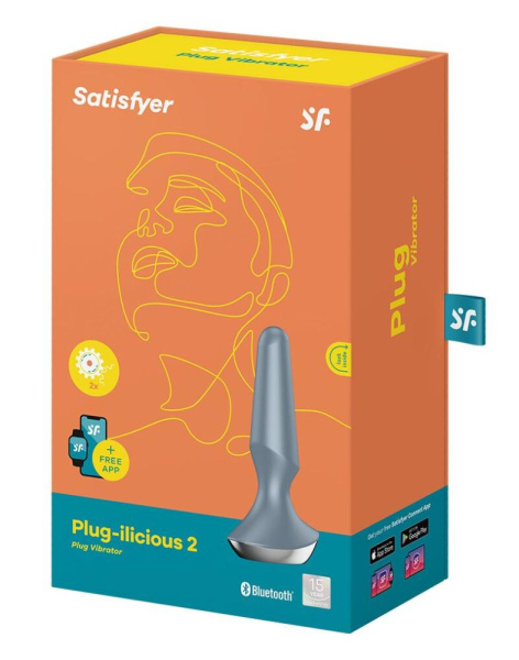 купити Анальна смарт-вібропробка Satisfyer Plug-ilicious 2 Ice Blue