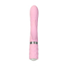 фото Роскошный кролик с ротацией и вибрацией Pillow Talk Lively, Pink, кристалл Сваровски, тройной отрост  || фото Розкішний кролик з ротацією та вібрацією Pillow Talk Lively Pink, кристал Сваровскі, потрійний відро 